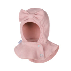 LENNE Rozā kokvilnas ķivercepure ar banti meitenei KAJSA, 25686