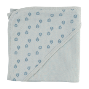 Lodger Dreamer Newborn Rib kokvilnas sedziņa, 100x100cm, Ice Flow - Image 1