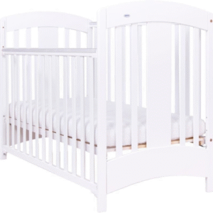 Drewex bērnu gultiņa ar nolaižamu sānu malu Natalia",124x66x93 cm ,White" - Image 1