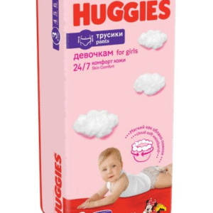 Huggies Pants 3 vienreizlietojamās biksītes Meitenēm, 6-11 kg,  44gb - Image 1