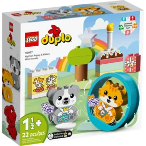 LEGO DUPLO Mans pirmais kucēns un kaķēns ar skaņām, 10977
