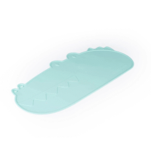 GILI GUMS Silikona paklājiņš barošanai, Crocodile, Mint, 6+mēn - Image 1