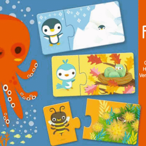 DJECO Divdaļīgā puzle – Paslēpes, DJ08156