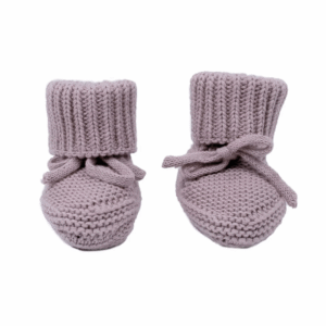 Lodger Slipper Knit kokvilnas čībiņas, Rose, 0-6 m, SLK107_0-6