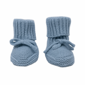 Lodger Slipper Knit kokvilnas čībiņas, Blue Fogg, 0-6 m, SLM110_0-6