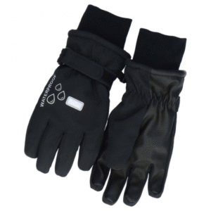 TUTU Mitrumizturīgi ziemas pirkstaini cimdi bērniem, melni - Image 1