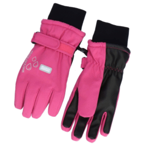 TUTU Mitrumizturīgi ziemas pirkstaini cimdi bērniem, rozā, 7-9 gadi - Image 1