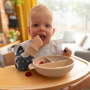 Baby Ono silikona bļodiņa ar piesūcekni, vāku un 3 nodalījumiem, bēša, 1661/03 - Image 7