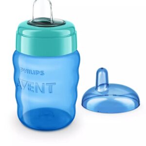 Philips Avent Easy Sip mācību krūzīte, 9M+, 260ml, silikona snīpis, zila, SCF553/05 - Image 4