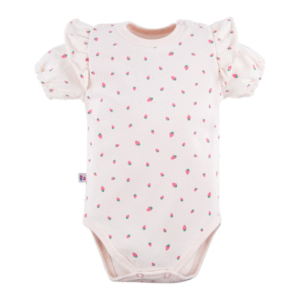 EEVI Bodijs ar īsām piedurknēm Zemenītes, bēšs - Image 1