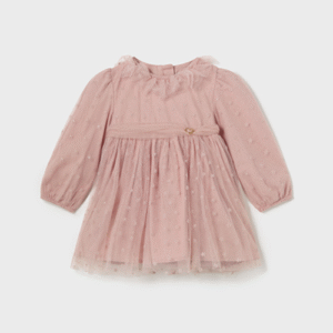 MAYORAL Rozā tilla kleita meitenei, Blush - Image 1