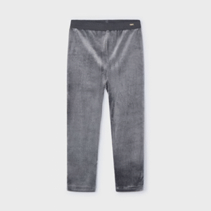 MAYORAL Pelēki samta legingi meitenēm Basic, Titanium - Image 1