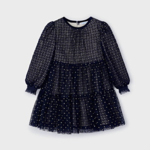 MAYORAL Tumši zila tilla kleita meitenei, Marino - Image 1