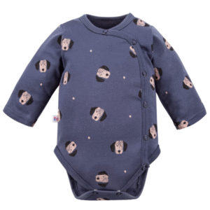 EEVI Bodijs ar garām piedurknēm DOGS, granat - Image 1