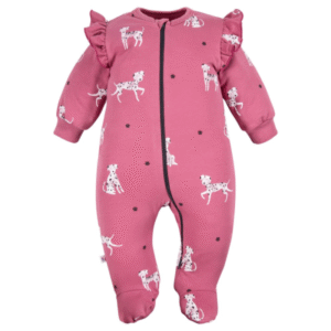 EEVI romperītis ar rāvējslēdzi DOGS, berry - Image 1