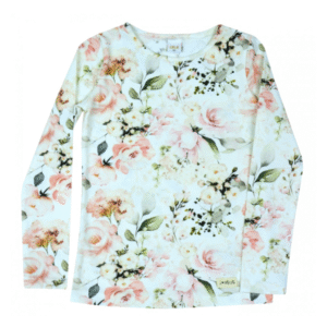 ATUT tops ar garām piedurknēm - Flowers