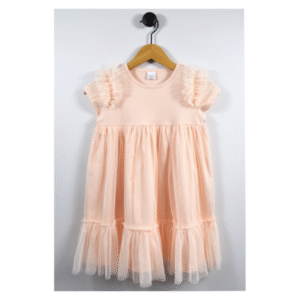 ATUT Tilla kleitiņa ar īsām dekoratīvām piedurknēm, 0717, Persiku - Image 1