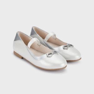 MAYORAL Baltas balerīnas kurpes meitenei