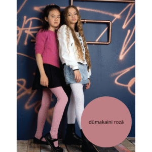 BRAID Mikrofibras zeķubikses meitenēm ar rakstu