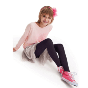 MARY Melnas mikrofibras zeķubikses meitenēm 60 DEN, Nero - Image 1