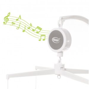 4 BABY Nomierinošs muzikālais karuselis gultiņai OWLS, pink - Image 4