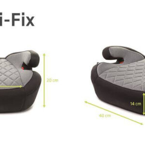 4BABY Auto paliktnis HI-FIX i-SIZE (125–150 cm, 22–36 kg), Graphite - Image 4