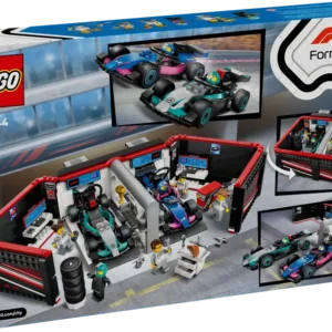 LEGO City F1® garāža, Mercedes-AMG un Alpine auto 60444 - Image 5
