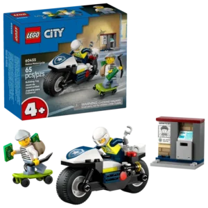 LEGO City Pakaļdzīšanās ar policijas motociklu 60455