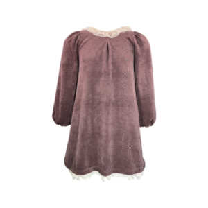 ATUT Samta kleita ar tilla apkaklīti un apakšmalu, 152, chocolate - Image 1