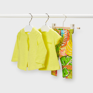 MAYORAL 3-daļīgs komplekts ar legingiem, Lemon