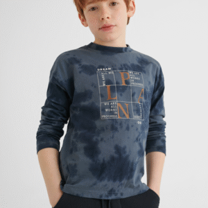 MAYORAL Zēnu T-krekls ar garām piedurknēm Tie Dye, Steel Blue - Image 1