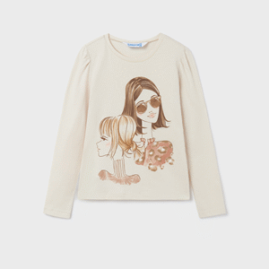 MAYORAL T-krekls ar garām piedurknēm meitenei ECOFRIENDS,Rosado - Image 1