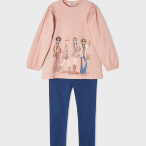 MAYORAL Komplekts ar legingiem Doll ECOFRIENDS, Rose