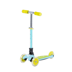 MOOVKEE skrejritenis uz 3 riteņiem MILO, Baby Blue & Lime Green - Image 1
