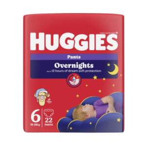 HUGGIES nakts biksītes OVERNIGHT 6.izm., 15-25kg, 22gb - Image 1