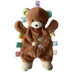TULILO Attīstoša mīļmantiņa ar zirnīšiem BEAR, brown, 25cm - Image 1