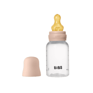 BIBS Plastmasas barošanas pudelīte zīdaiņiem 150ml, Lēna plūsma,Blush - Image 1