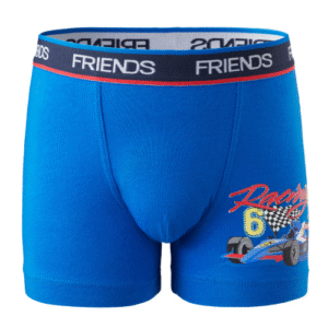 Zēnu bokseršorti FRIENDS ar sacīkšu auto,  blue