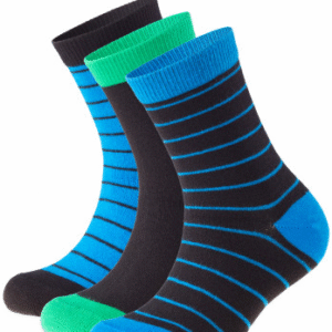 Zēnu zeķes ar strīpainu dizainu Friends, 3 pāri, black/black/blue