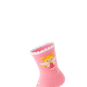 Meiteņu zeķes ar mazo feju Friends, light pink - Image 1