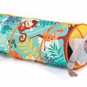 LUDI Salokāms rotaļu tunelis, Jungle, 120cm, 2+ gadi