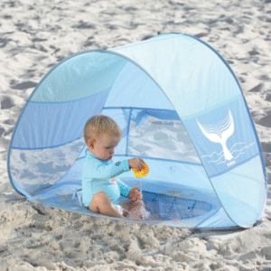 LUDI Pludmales nojume bērniem ar nodalījumu ūdenim, zila - Image 1