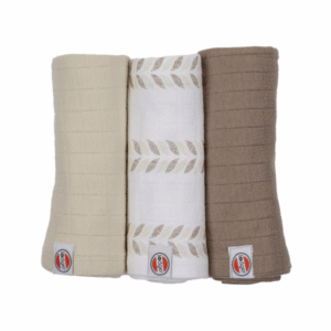 Lodger Swadler Solid Matcha kokvilnas autiņš, 3 gab., Birch, SWM093 - Image 1