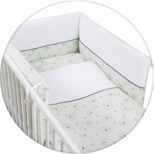 CebaBaby 3 daļīgs zīdaiņu gultas trikotāžas komplekts Bear 135x100cm - Image 1