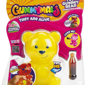 GUMMYMALS Squishy Interaktīvs Lācēns, dzeltens, 38677