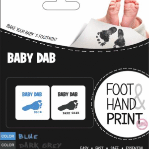 Baby Dab krāsa mazuļa pēdiņas/rociņas nospieduma izveidošanai 2gb,Blue/Grey