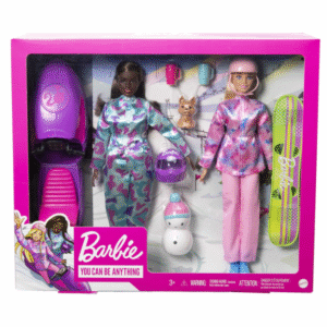BARBIE Komplekts ar 2 Barbie lellēm un sniegamoci, HGM75