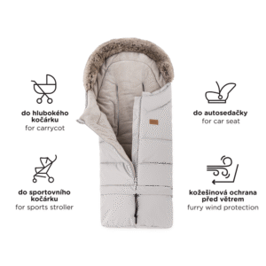 PETITE&MARS Silts, mitrumizturīgs ratu guļammaiss, ARCTIC 4in1, Pastel Peach - Image 6