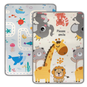 Milly Mally Mīksts divpusējs putu paklājs bērniem, Jūra un Āfrica,120x180cm - Image 1