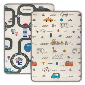 Milly Mally Mīksts divpusējs putu paklājs bērniem, Pilsēta, 120x180cm - Image 1